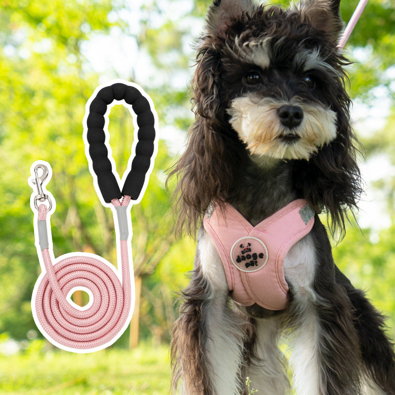 V-Neck Harness & Leash Set for small dogs